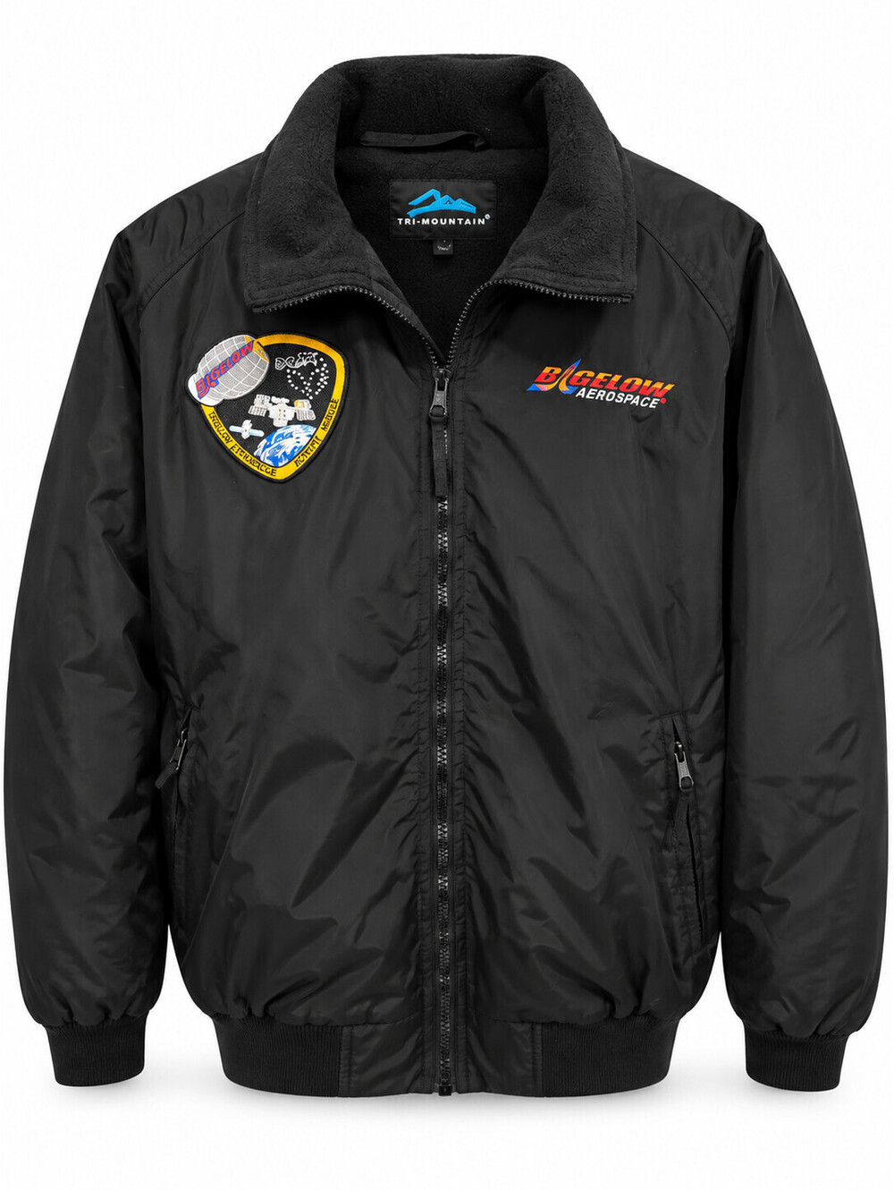 Bigelow Aerospace Jacket Black Space Mission Patch Tri-Mountain Rare Size Small